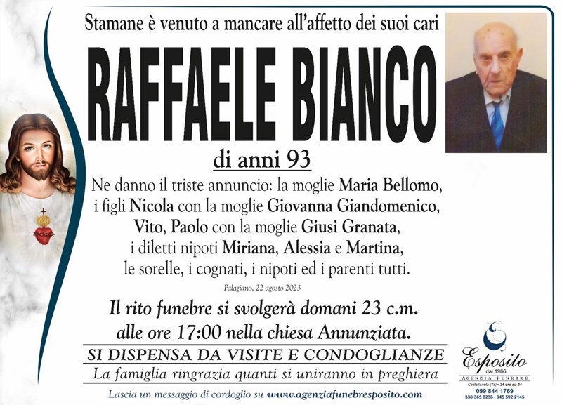 Trigesimo di Raffaele Bianco