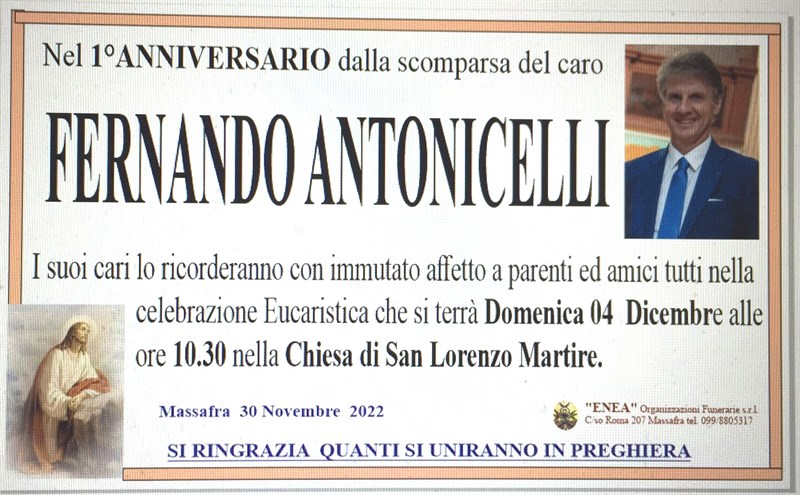 Anniversario di Fernando Antonicelli