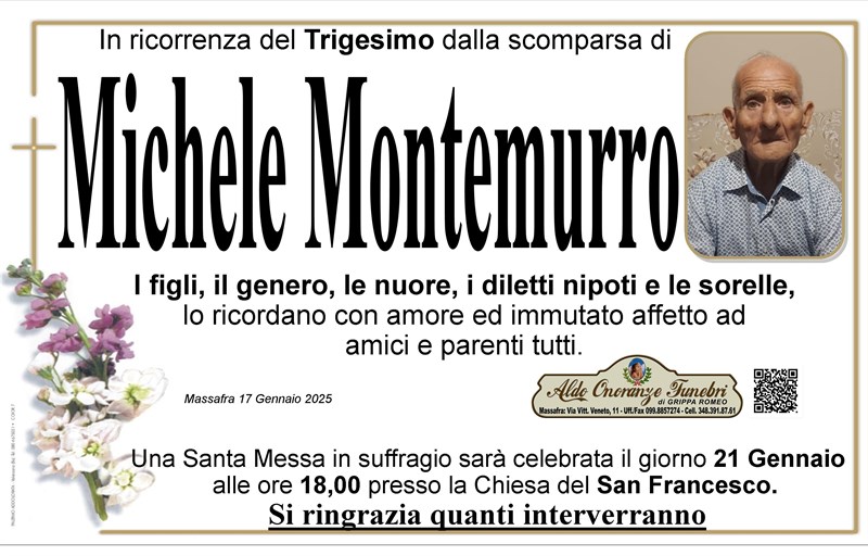 Trigesimo di Michele Montemurro