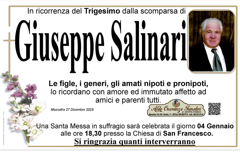 Trigesimo di Giuseppe Salinari