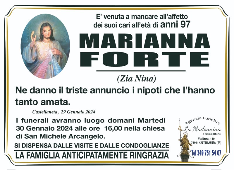 manifesto funebre