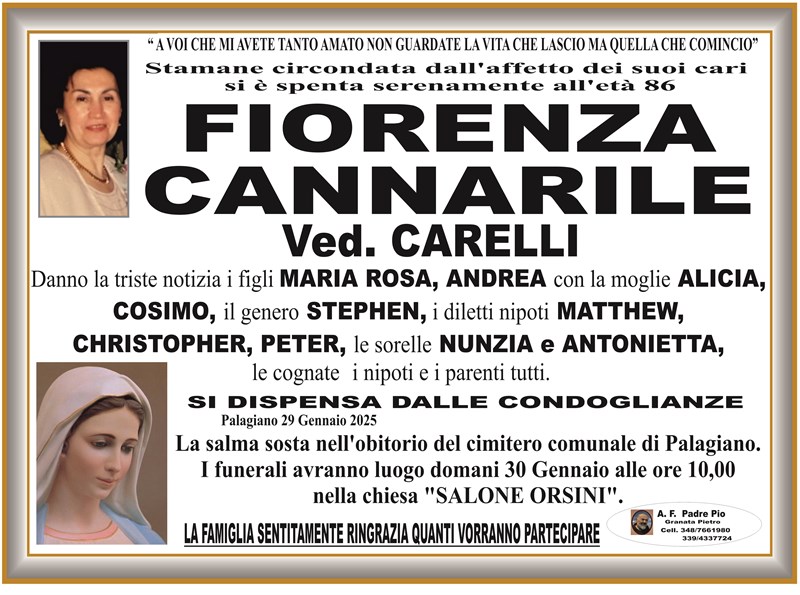 manifesto funebre