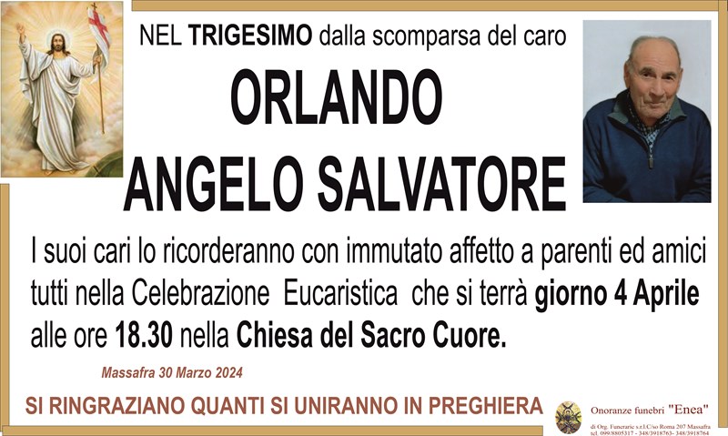 Trigesimo di Angelo Salvatore Orlando