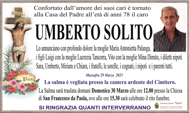 manifesto funebre