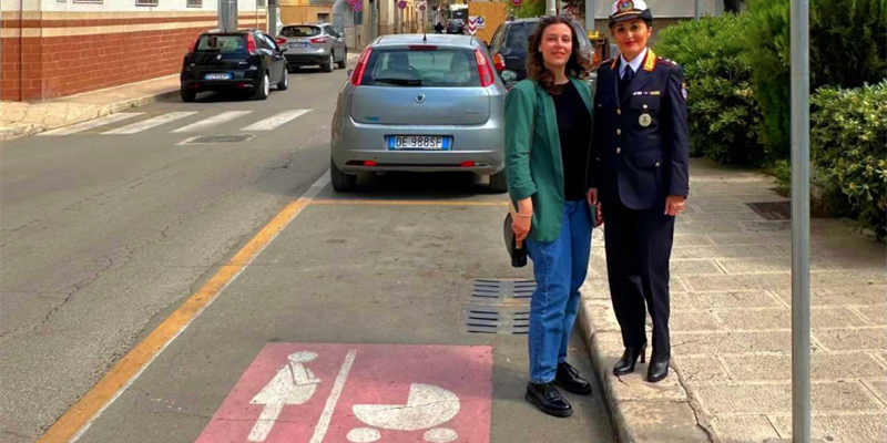 Parcheggi rosa a Palagiano