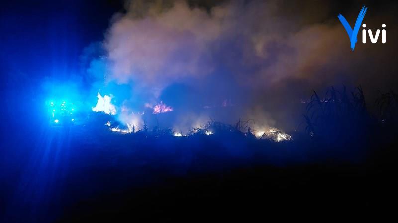 Incendio nei pressi di Verde Mare