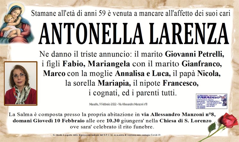 Anniversario di Antonella Larenza