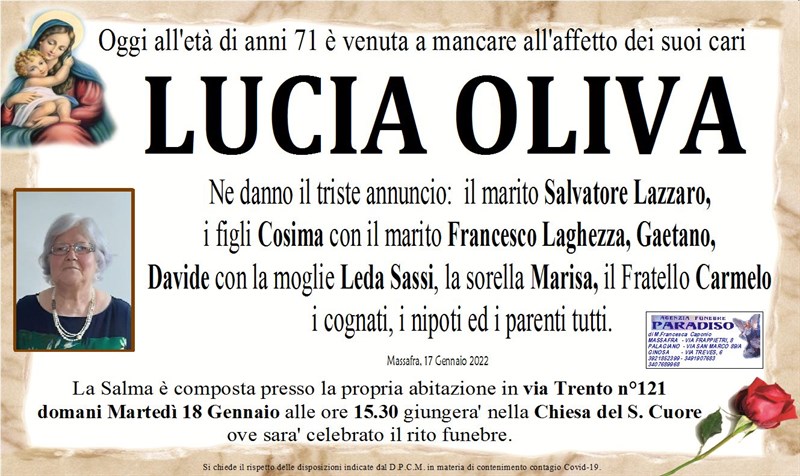 Anniversario di Lucia Oliva