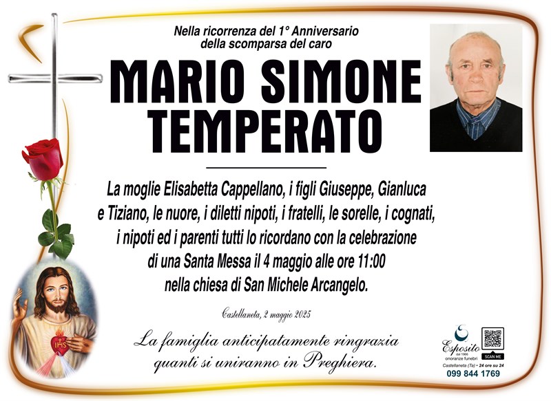 Anniversario di Mario Simone Temperato