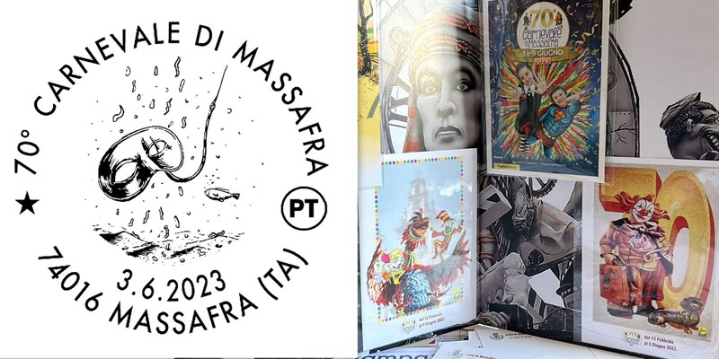 70esimo Carnevale di Massafra - L'annullo filatelico