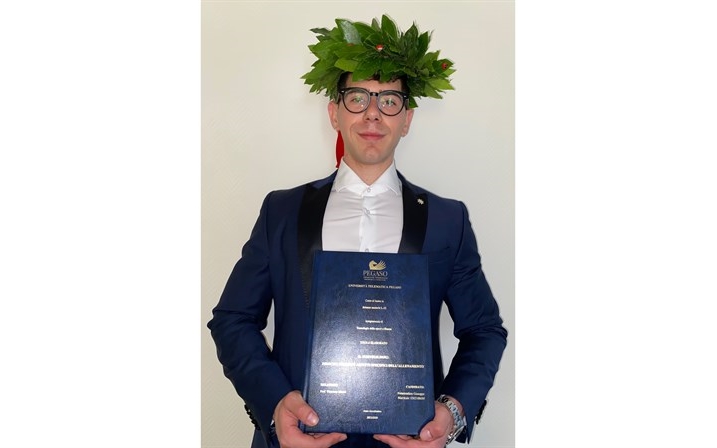 Giuseppe Notaristefano per la Laurea in Scienze Motorie e Sportive