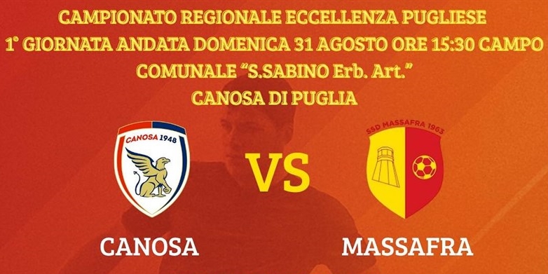 Il Massafra sfida il Canosa nell’esordio in Eccellenza