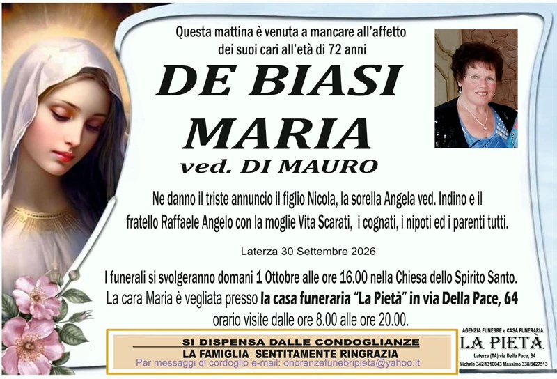 manifesto funebre