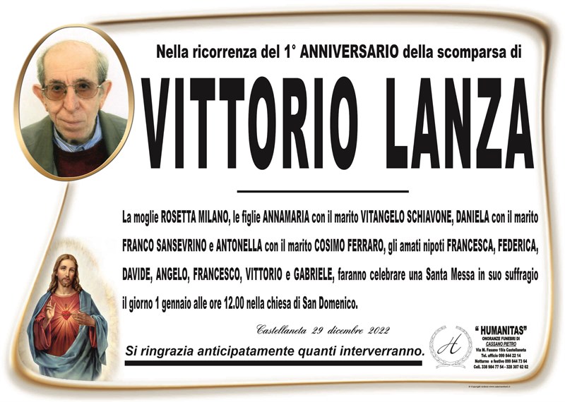 Anniversario di Vittorio Lanza