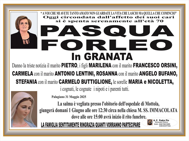 manifesto funebre