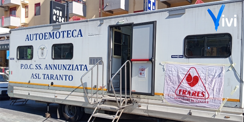 Pomeriggio speciale con l'autoemoteca: boom di donazioni in via San Francesco