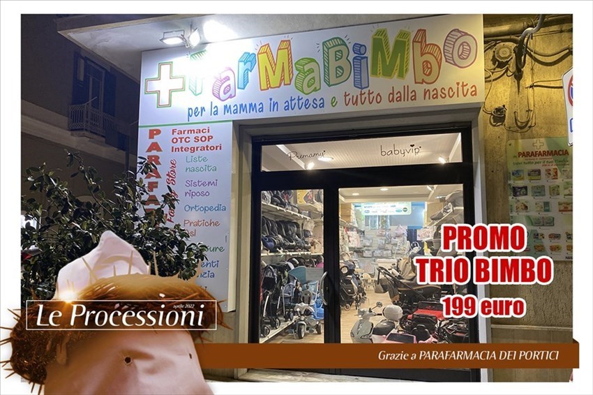 Grazie a Parafarmacia dei Portici con le sue due sedi e la promo TRIO BIMBO a soli 199€