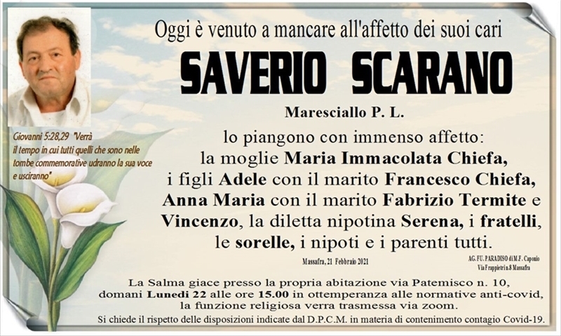 manifesto funebre