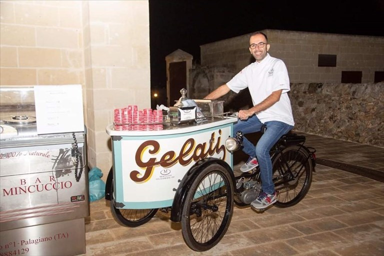 Il gelatiere palagianese Giuseppe Laterza