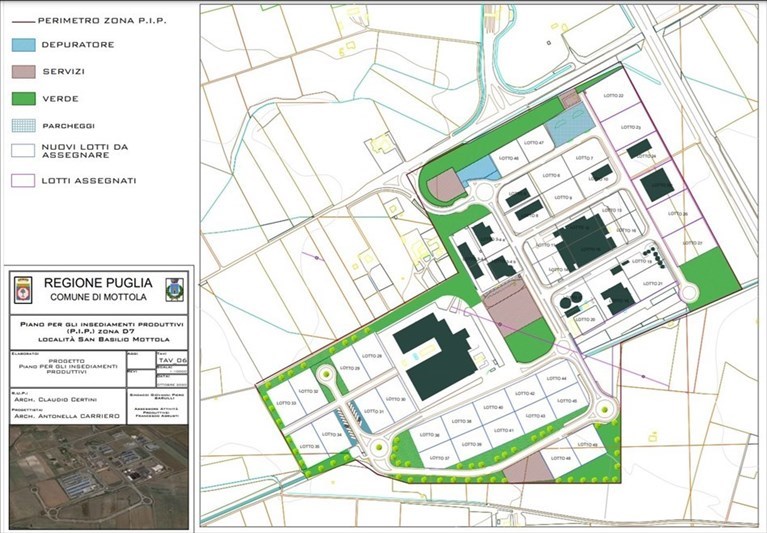 Il Piano per Insediamenti Produttivi D.7 S. Basilio - Mottola