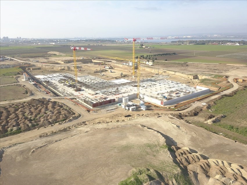 Il cantiere dell'ospedale San Cataldo di Taranto