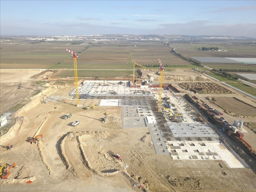 Il cantiere dell'ospedale San Cataldo di Taranto