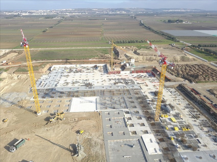 Il cantiere dell'ospedale San Cataldo di Taranto