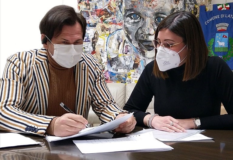 Il sindaco Frigiola e il consigliere Tria Il sindaco Frigiola e il consigliere Tria