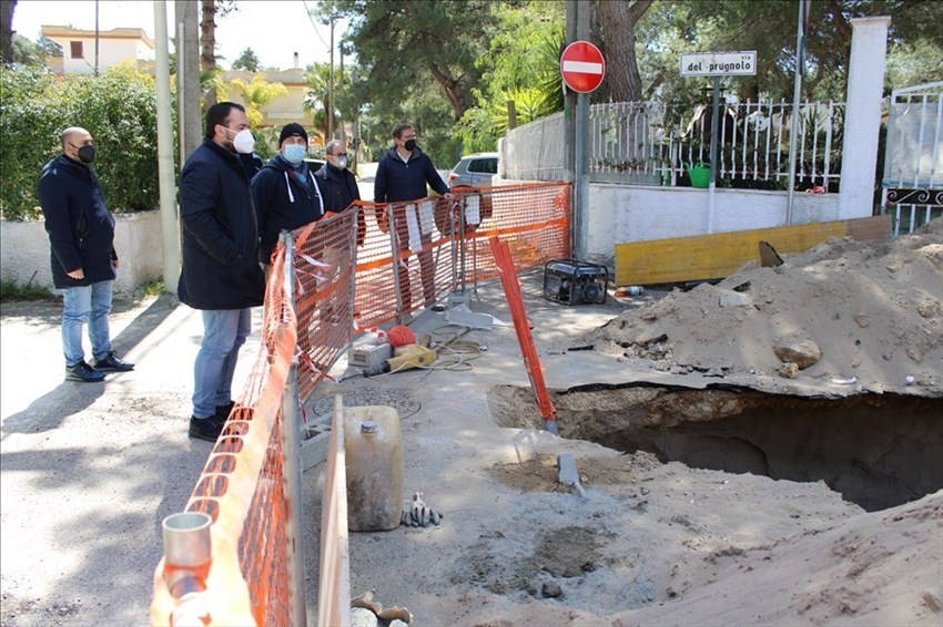 Le foto del cantiere a Chiatona