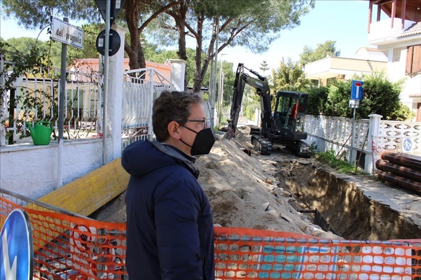 Le foto del cantiere a Chiatona