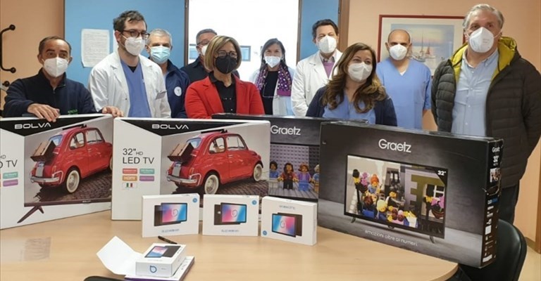 Obiettivo raggiunto per Grazia: benvenuta tecnologia nei reparti Covid del San Pio