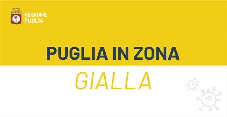 Puglia in zona gialla