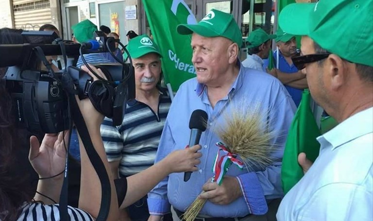 Il presidente della Cia Puglia Carrabba Il presidente della Cia Puglia Carrabba