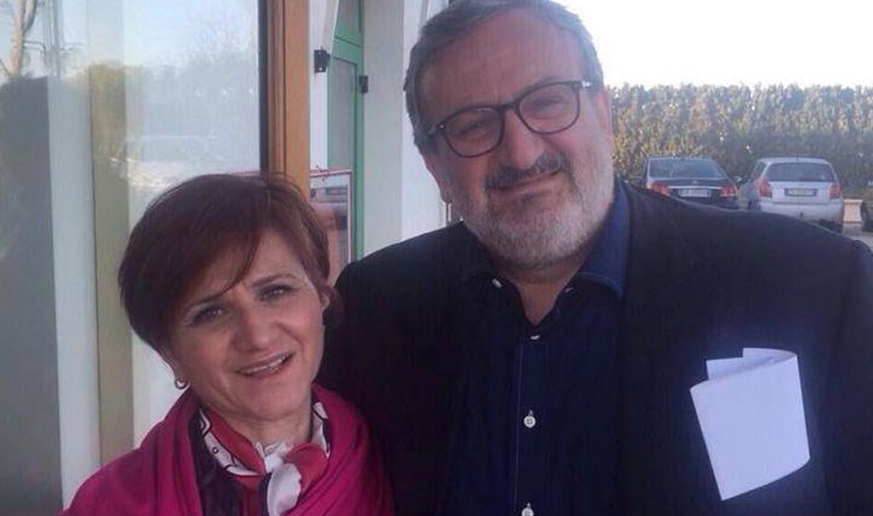 La professoressa Vita Surico ed il presidente Michele Emiliano La professoressa Vita Surico ed il presidente Michele Emiliano