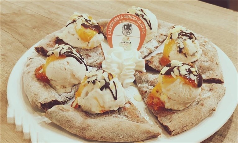 La pizza con il gelato firmata Pizzeria OK e La Cremeria La pizza con il gelato firmata Pizzeria OK e La Cremeria