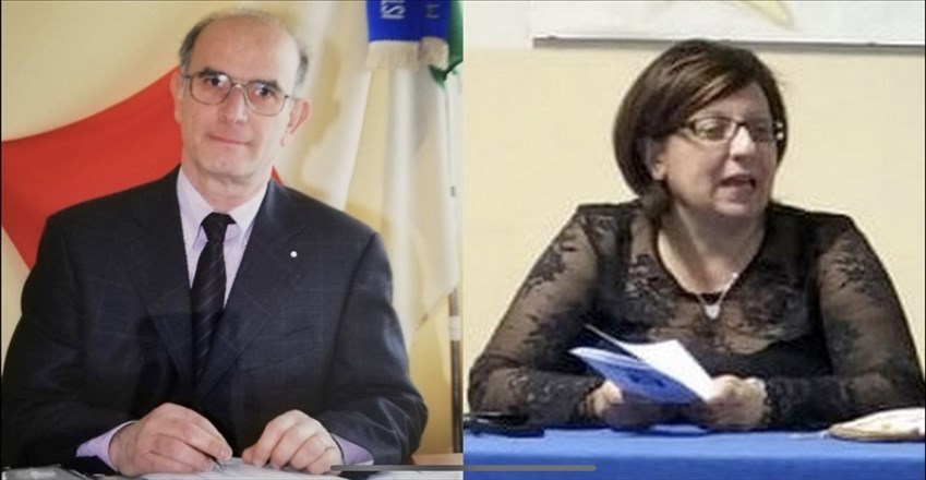 I dirigenti scolastici Pietro Rotolo e Antonella Lentino