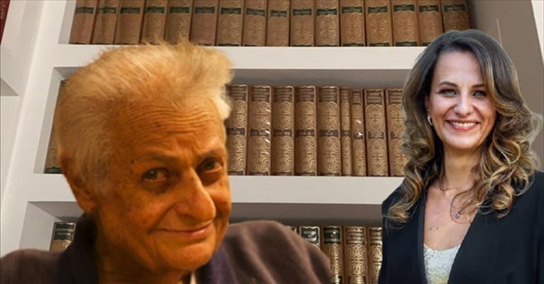 Il prof. Orazio Santoro e la sua libreria e Gaia Silvestri