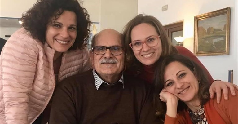 Franco Silvestri e le sue figlie