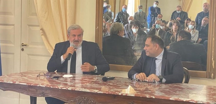 Michele Emiliano e Rinaldo Melucci Michele Emiliano e Rinaldo Melucci