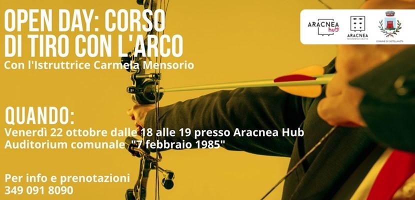 Open day: corso di tiro con l'arco targato "Aracnea Hub"
