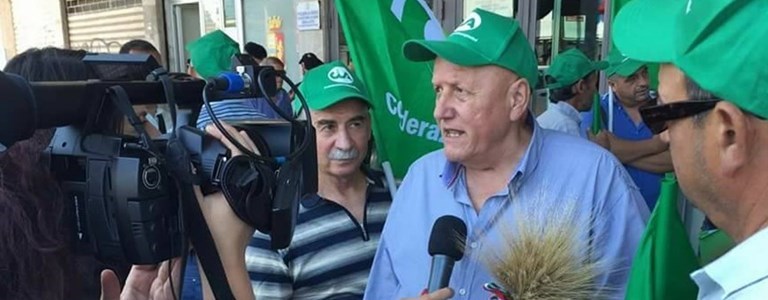 Il presidente della Cia Puglia Carrabba Il presidente della Cia Puglia Carrabba