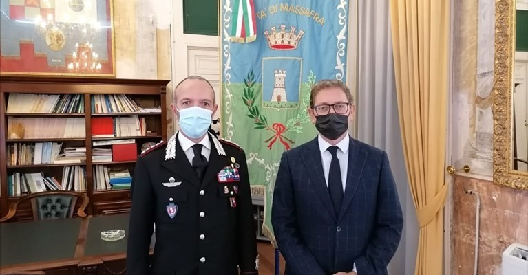 Il colonnello Giardelli e il sindaco Quarto Il colonnello Giardelli e il sindaco Quarto