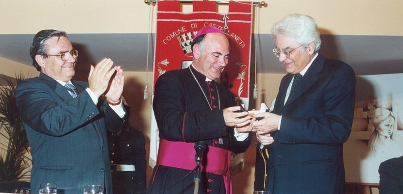 Mattarella a Castellaneta con Ottomanelli