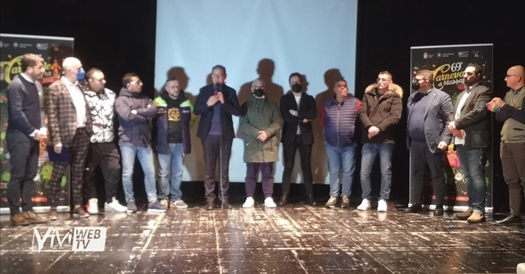 I carristi della 69esima edizione del Carnevale di Massafra