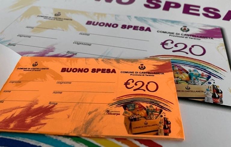 I buoni spesa distribuiti dal comune I buoni spesa distribuiti dal comune