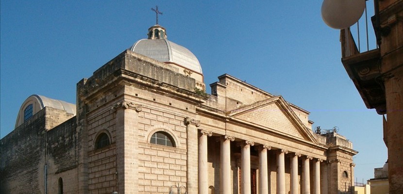 La chiesa san Lorenzo Martire a Massafra dove si svolgeranno i funerali del dottor D