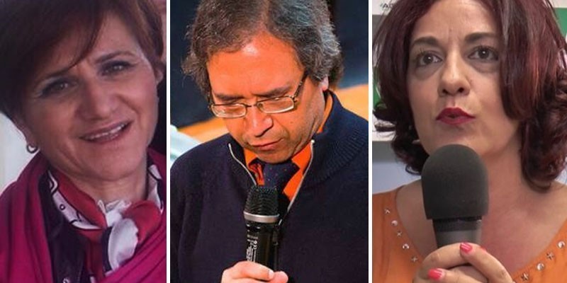 Da sinistra a destra: Vita Surico, Antonio Ludovico, Angelica Molfetta Da sinistra a destra: Vita Surico, Antonio Ludovico, Angelica Molfetta