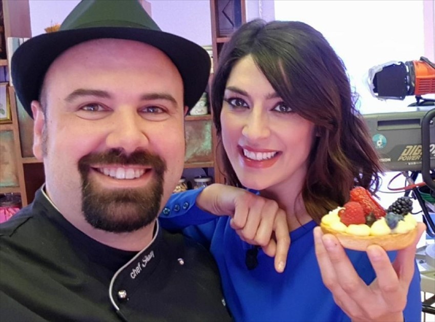 Lo chef Shady Hasbun e Elisa Isoardi