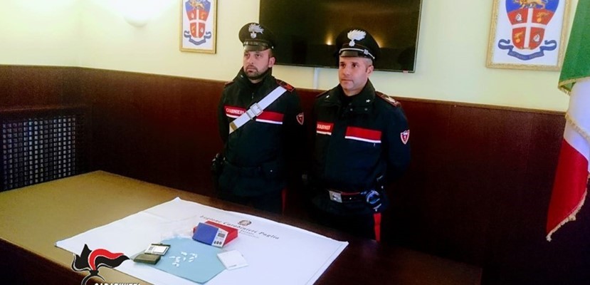 Cocaina sui Tamburi: in carcere un tarantino