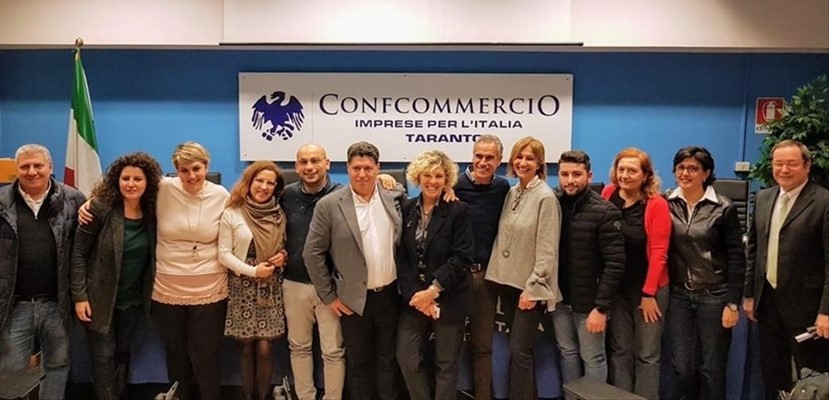 Il nuovo direttivo della categoria Imprese Ospitalità extra alberghiera di Confcommercio Taranto